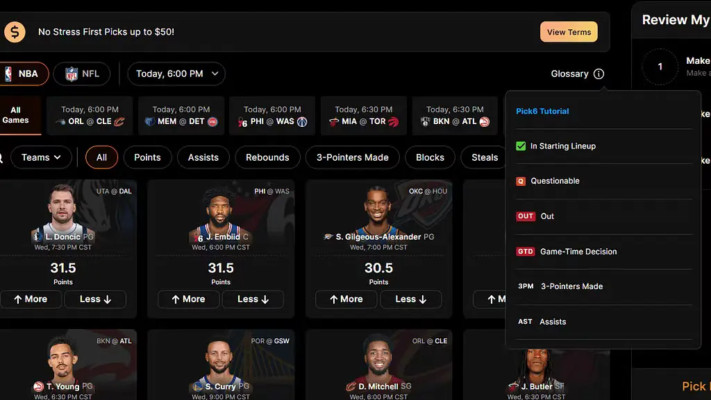 What is prop bet? Image of prop bets