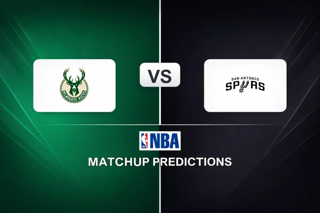 Milwaukee Bucks vs San Antonio Spurs Prediction - NBA Game Preview, Picks, Player Props & Analysis