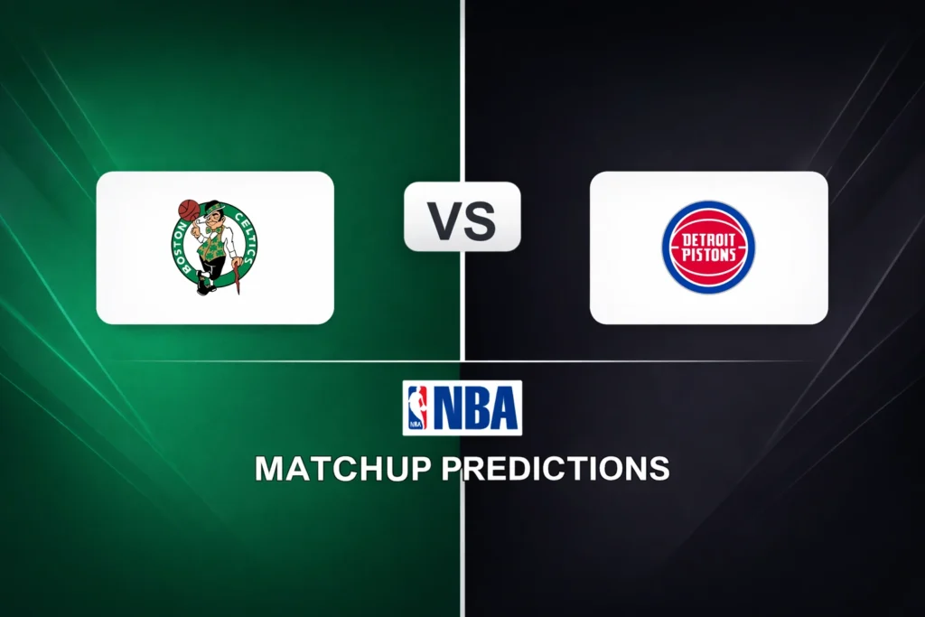 Boston Celtics vs Detroit Pistons Prediction - NBA Game Preview, Picks, Player Props & Analysis