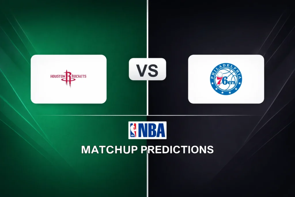Houston Rockets vs Philadelphia 76 ers Prediction - NBA Game Preview, Picks, Player Props & Analysis
