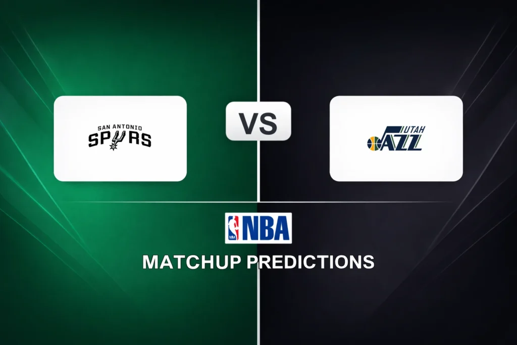 San Antonio Spurs vs Utah Jazz Prediction - NBA Game Preview, Picks, Player Props & Analysis