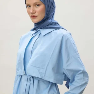 JERSEY HIJAB DENIM BLUE