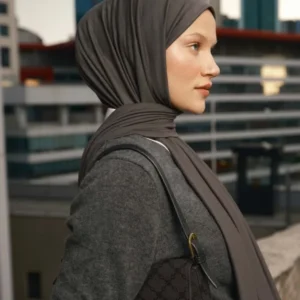 JERSEY HIJAB ANTHRACITE